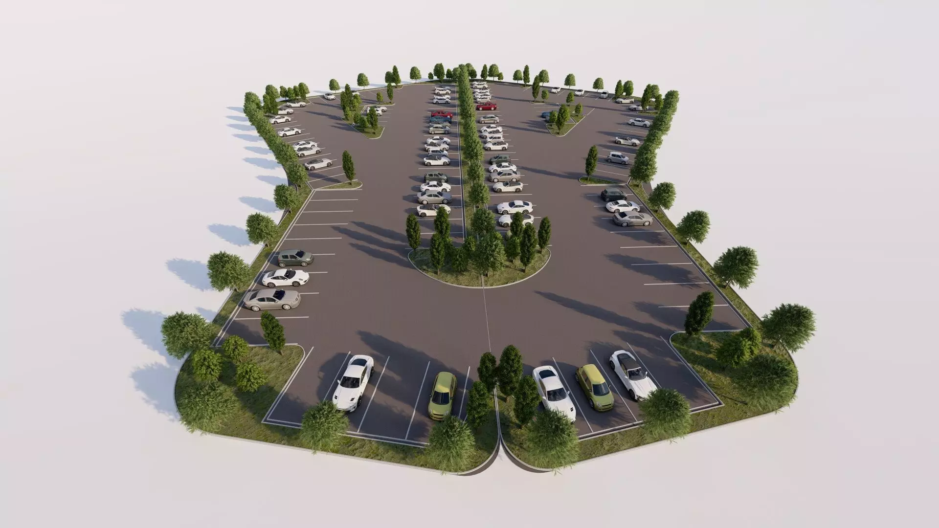 Parking-Parking Lot 3D model_5