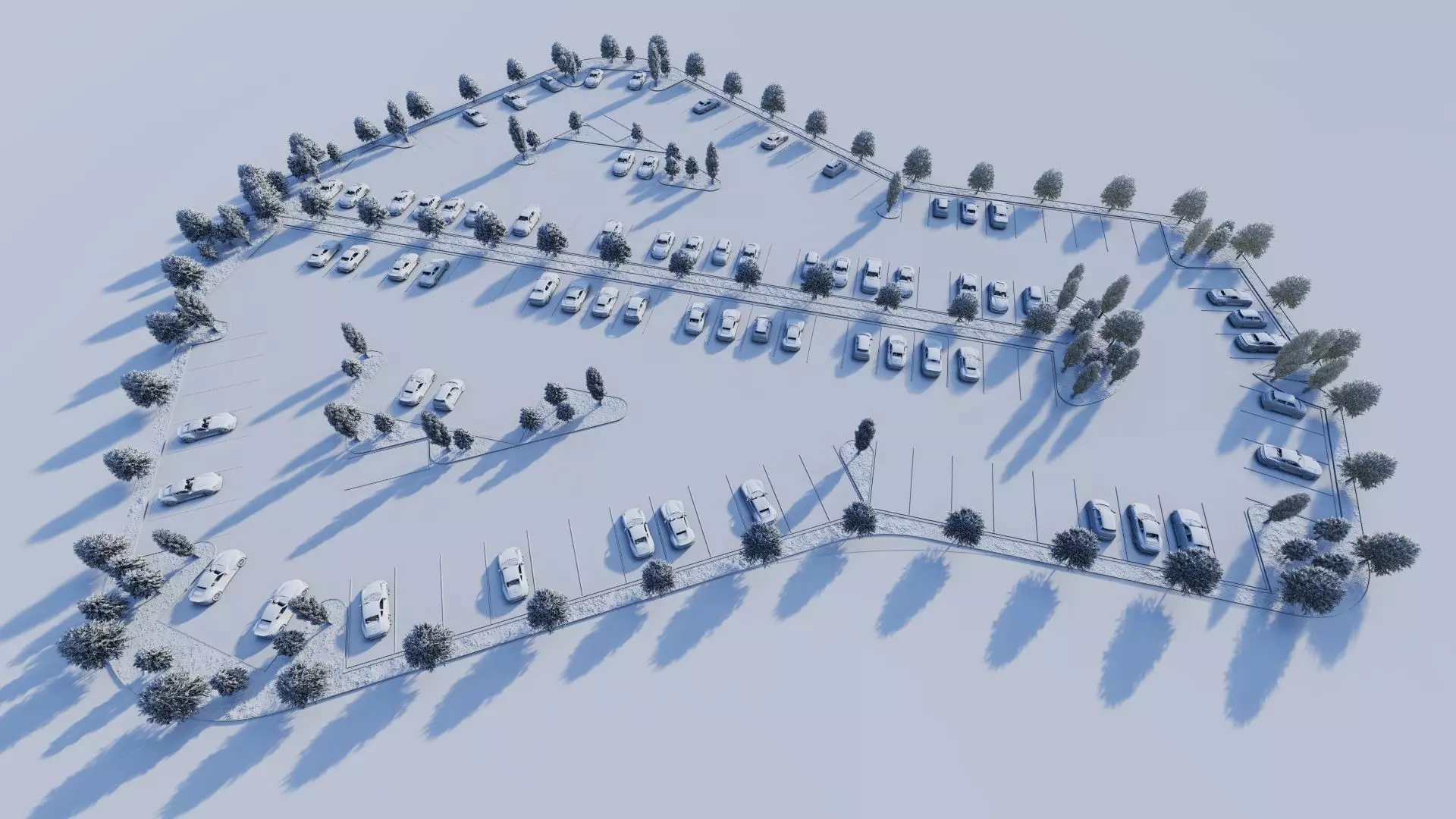 Parking-Parking Lot 3D model_18