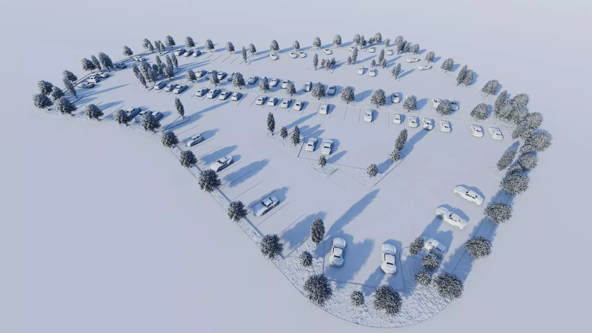 Parking-Parking Lot 3D model_14