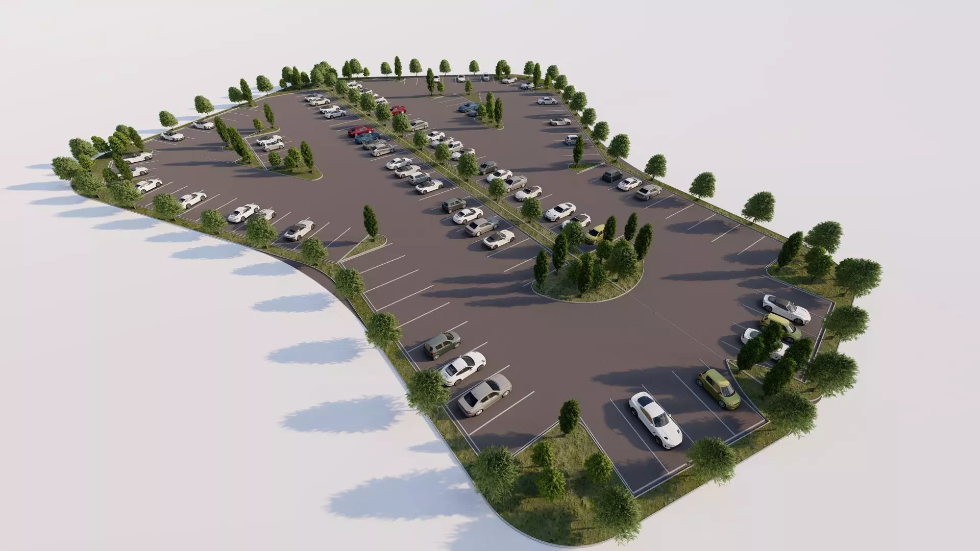 Parking-Parking Lot 3D model_4