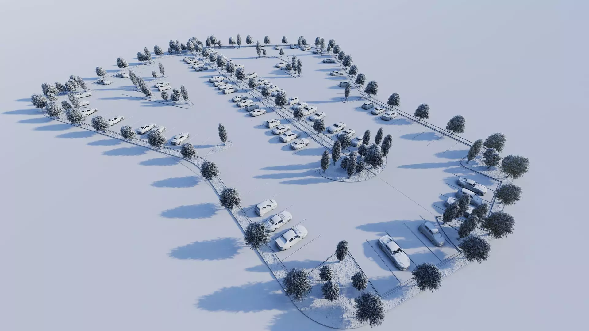 Parking-Parking Lot 3D model_19