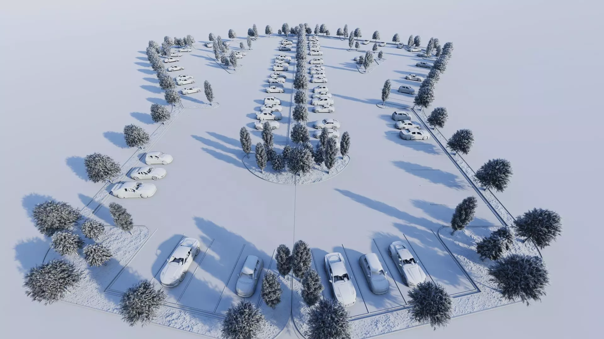 Parking-Parking Lot 3D model_11