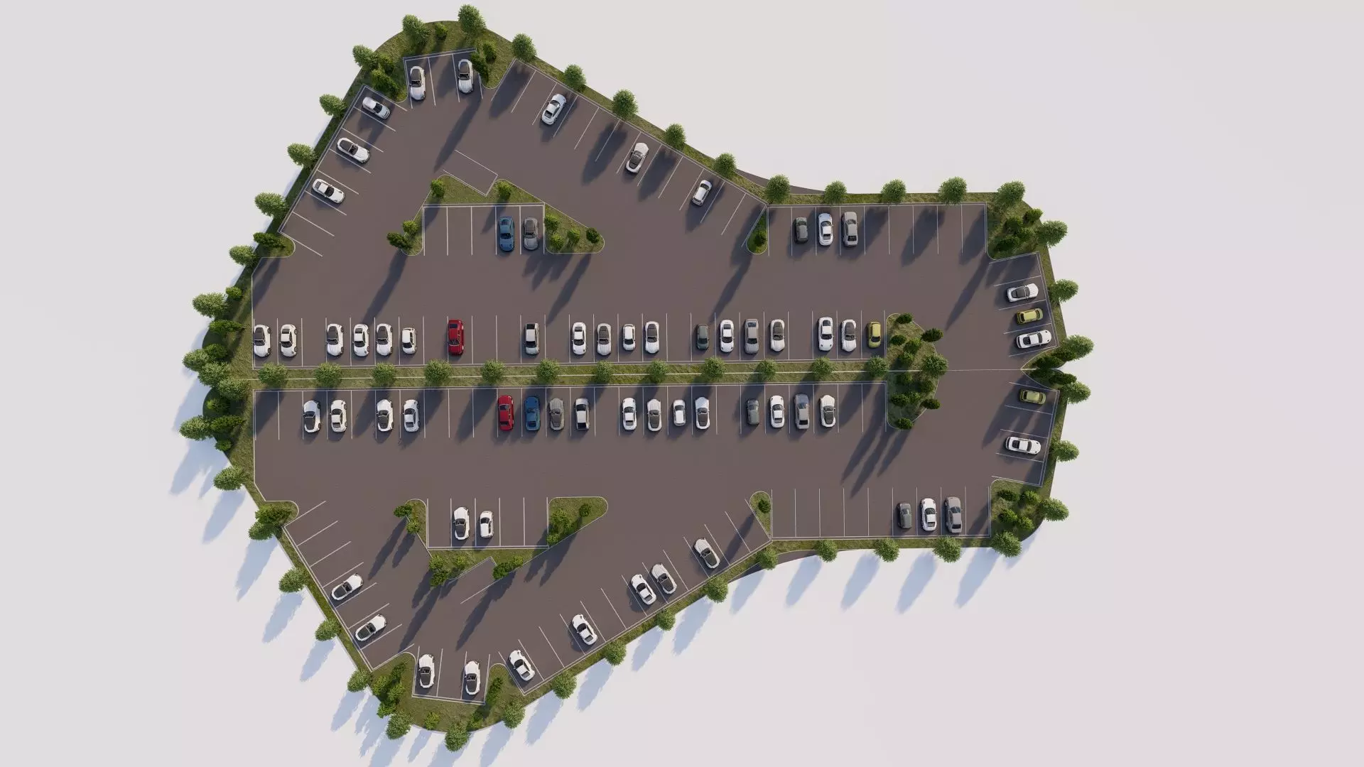 Parking-Parking Lot 3D model_6