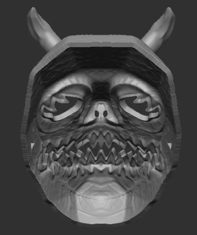 Inferno Demon Mask 3D print model_10