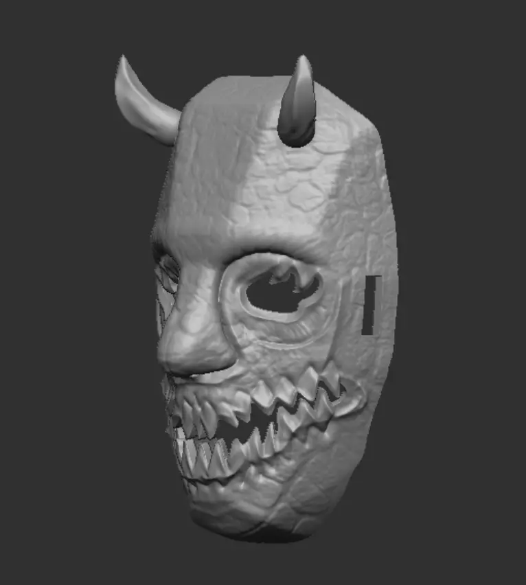 Inferno Demon Mask 3D print model_1