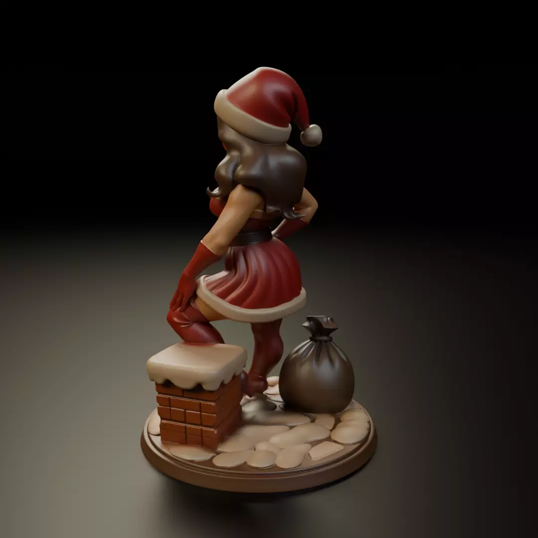 Christmas pin up 3D print model_8