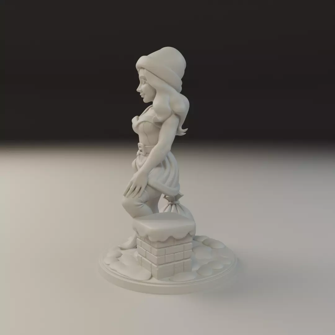 Christmas pin up 3D print model_3