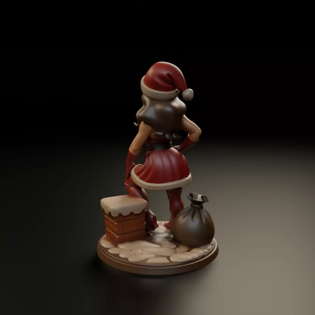 Christmas pin up 3D print model_6