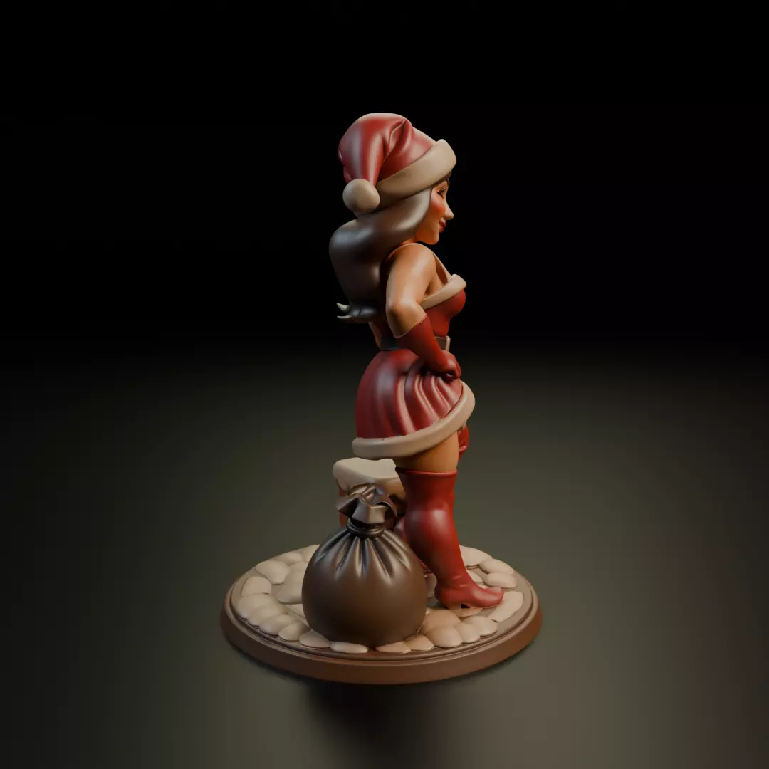 Christmas pin up 3D print model_2