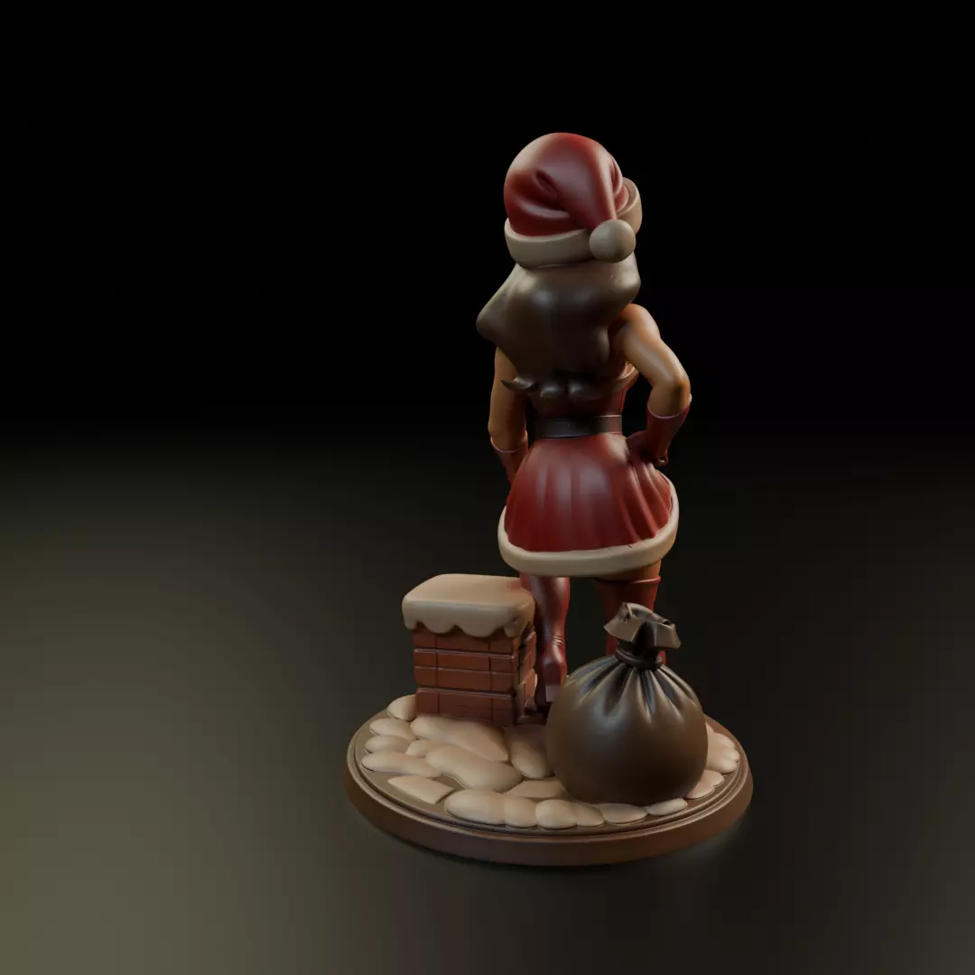 Christmas pin up 3D print model_14