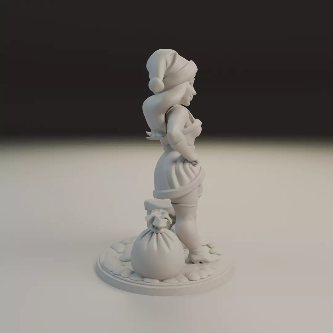 Christmas pin up 3D print model_1