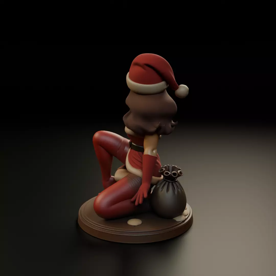 Christmas pin up 3D print model_5