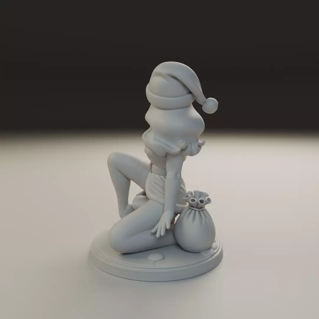 Christmas pin up 3D print model_6