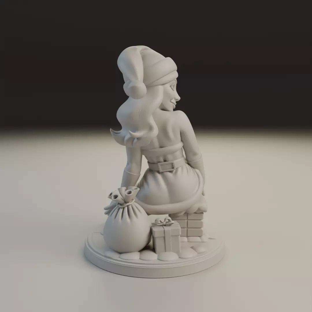 Christmas pin up 3D print model_2