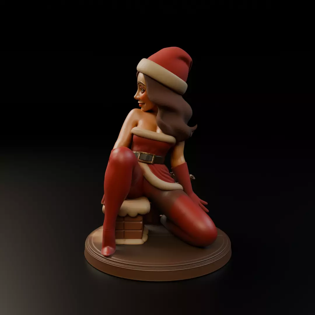 Christmas pin up 3D print model_3