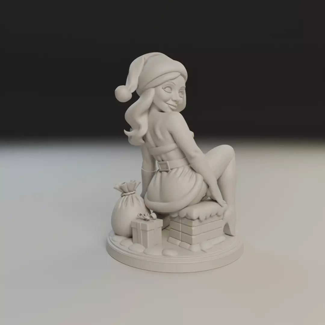 Christmas pin up 3D print model_12