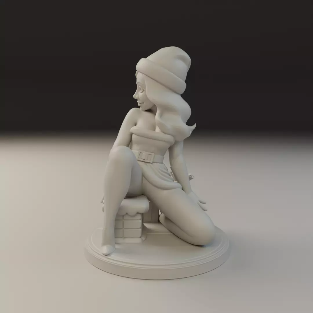 Christmas pin up 3D print model_4