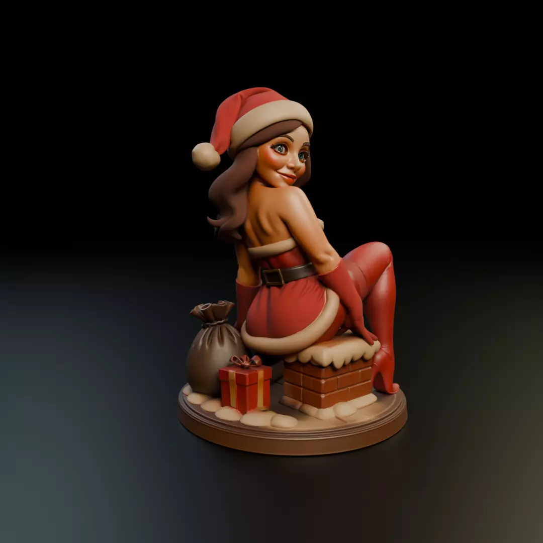 Christmas pin up 3D print model_11