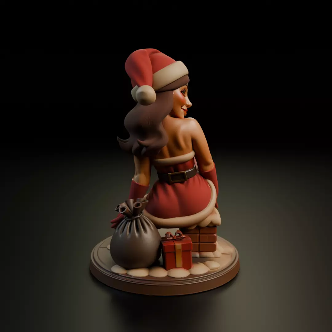 Christmas pin up 3D print model_1