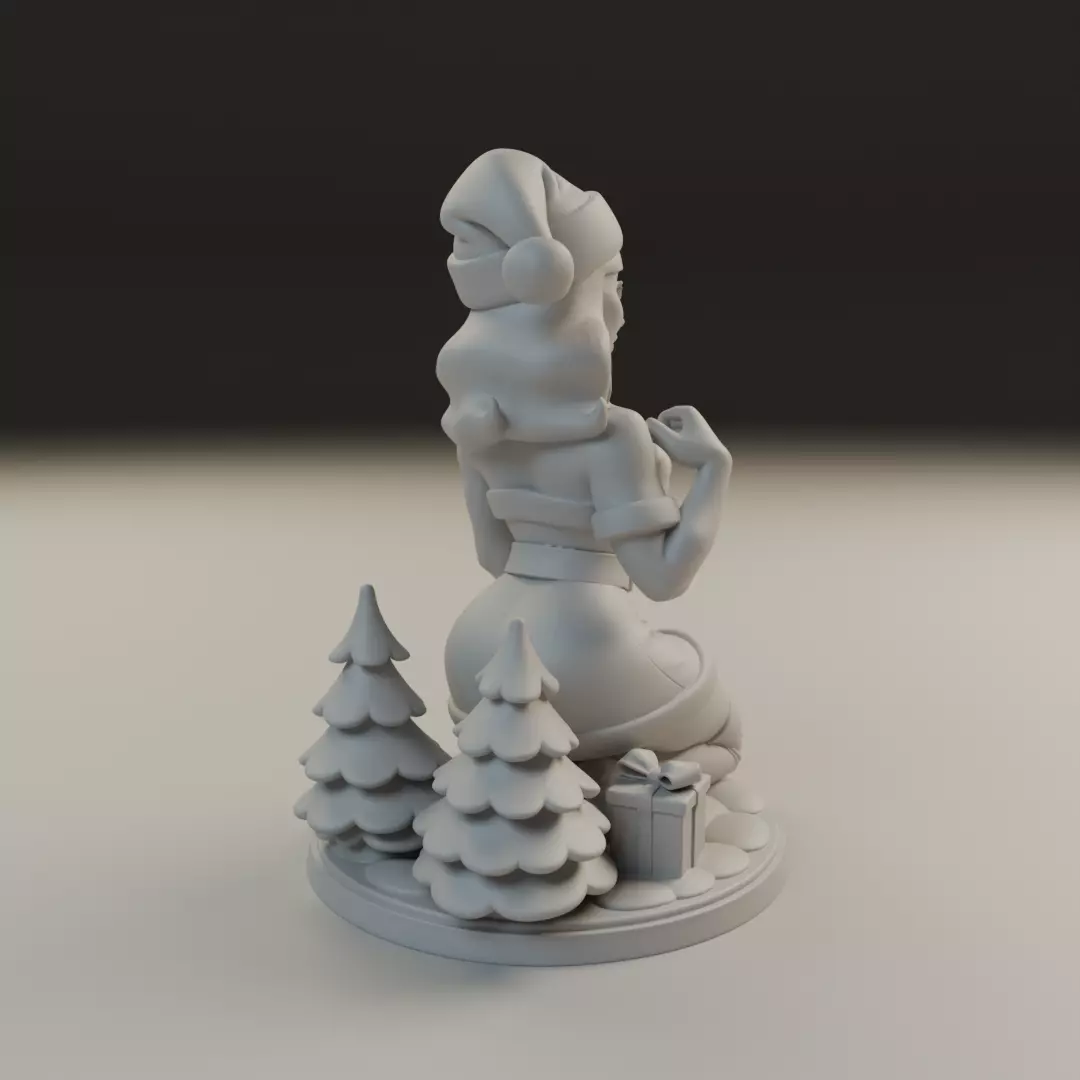 Christmas pin up 3D print model_13