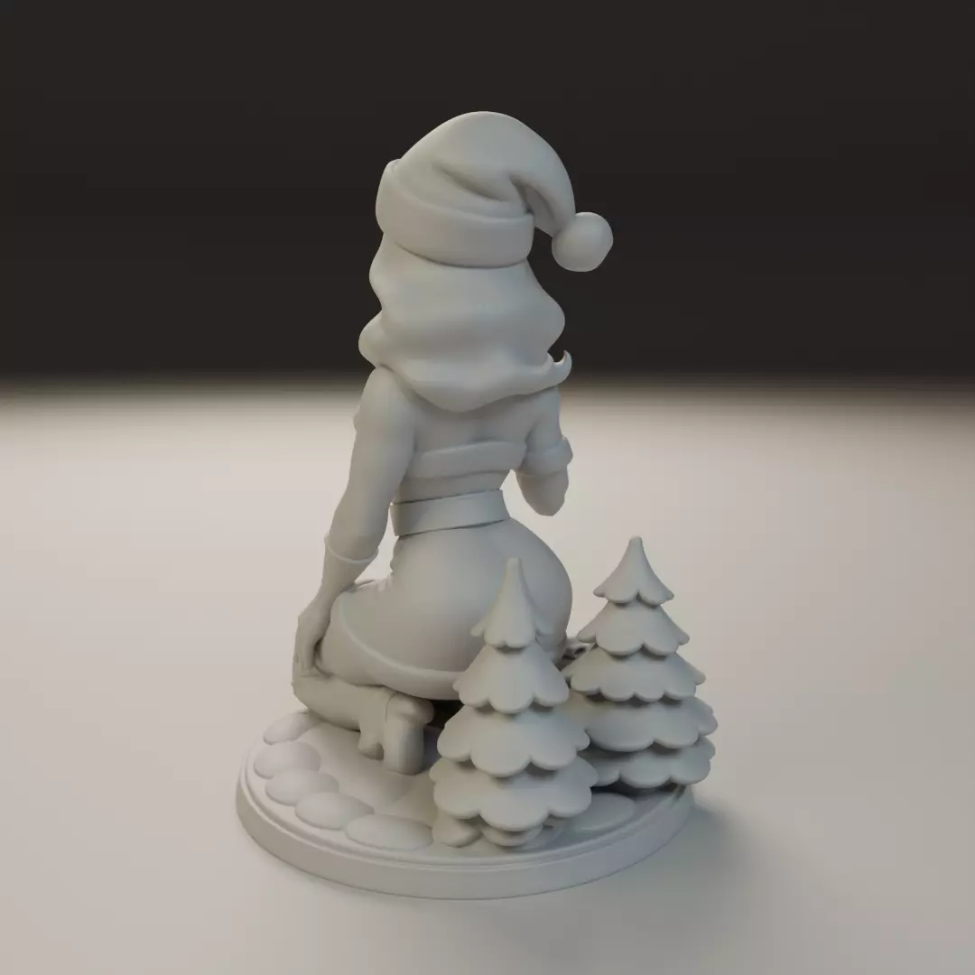 Christmas pin up 3D print model_7