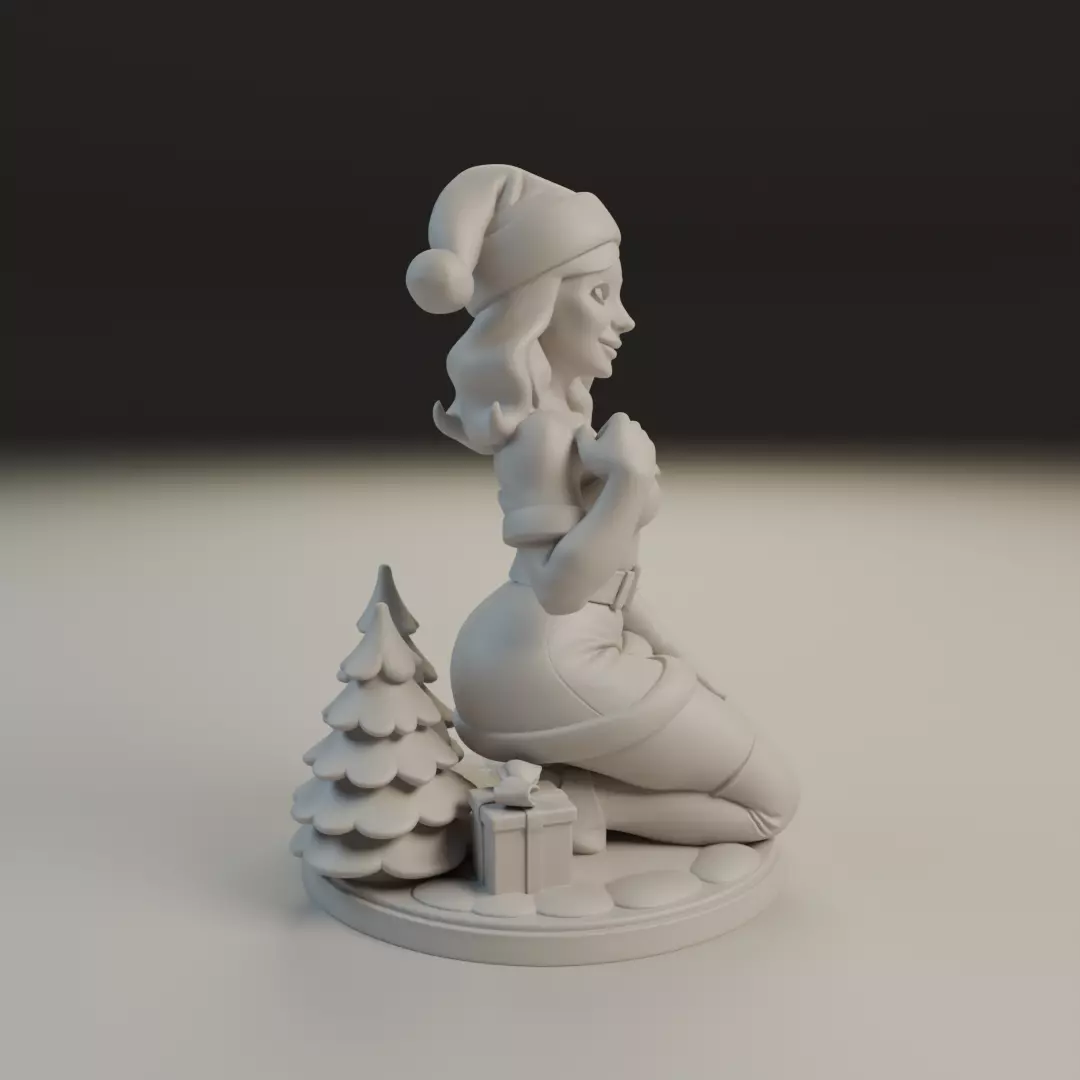 Christmas pin up 3D print model_1
