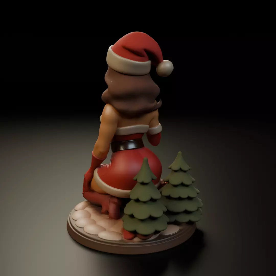 Christmas pin up 3D print model_8