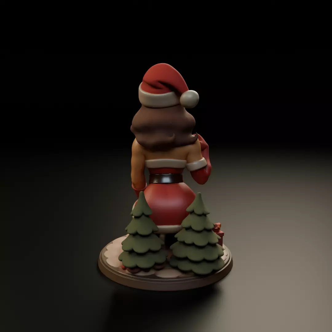 Christmas pin up 3D print model_6