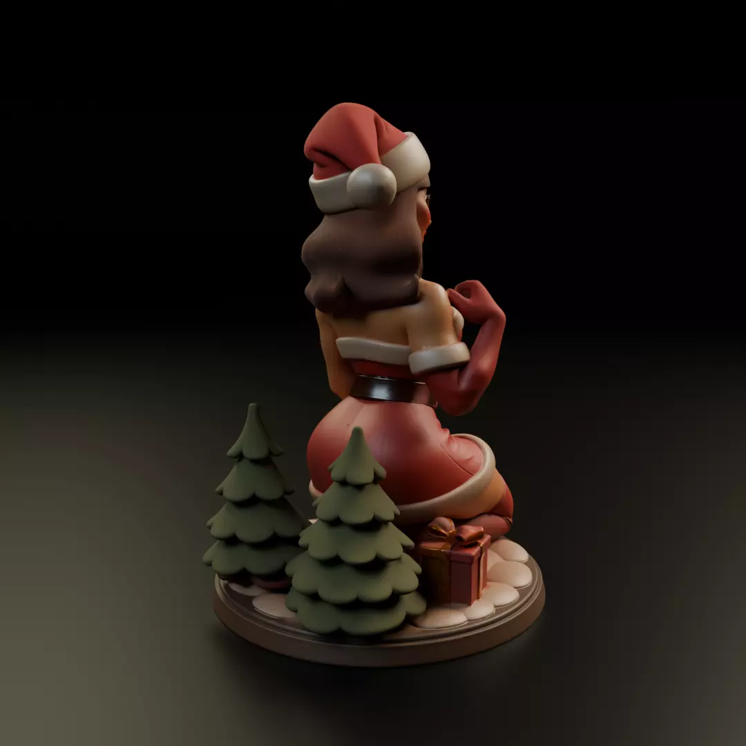 Christmas pin up 3D print model_14