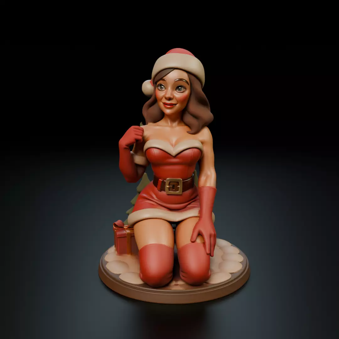 Christmas pin up 3D print model_16