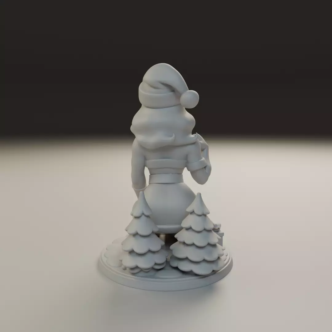 Christmas pin up 3D print model_5