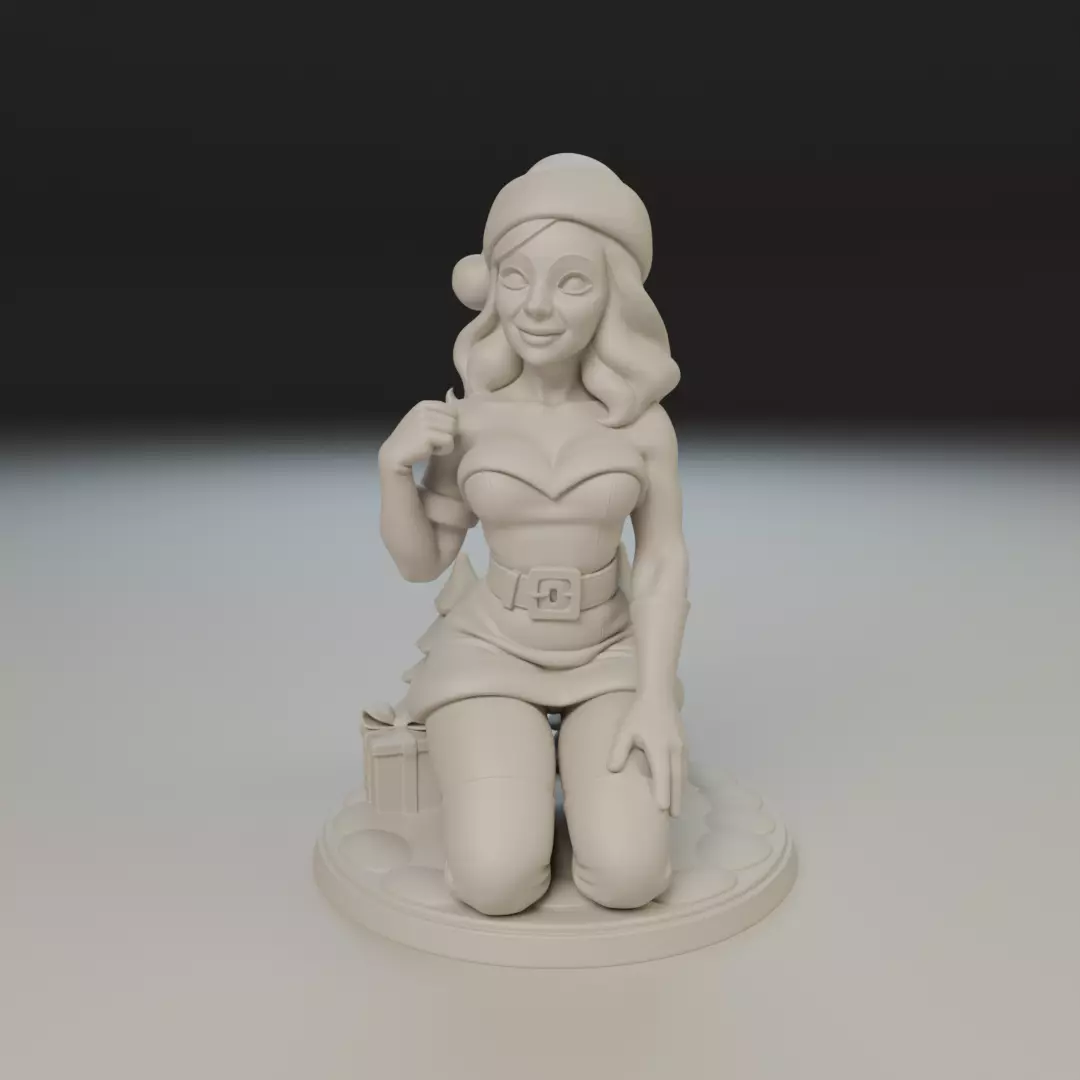 Christmas pin up 3D print model_15