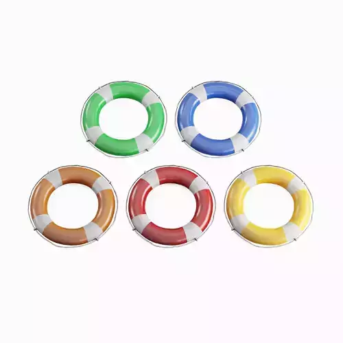 Lifebuoy Pack 3D Model Collection