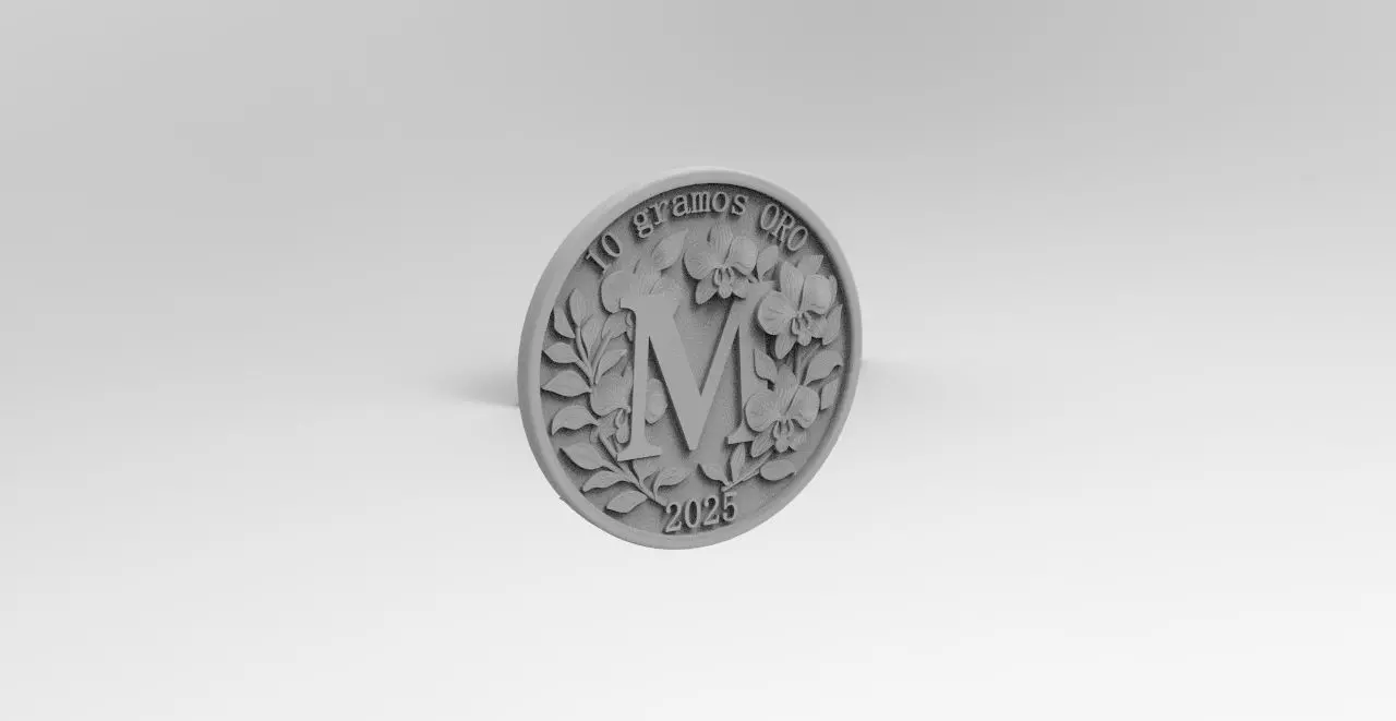 moneda medellin  3D print model_1