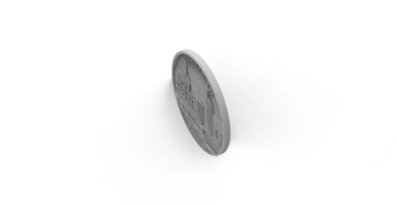 moneda medellin  3D print model_2