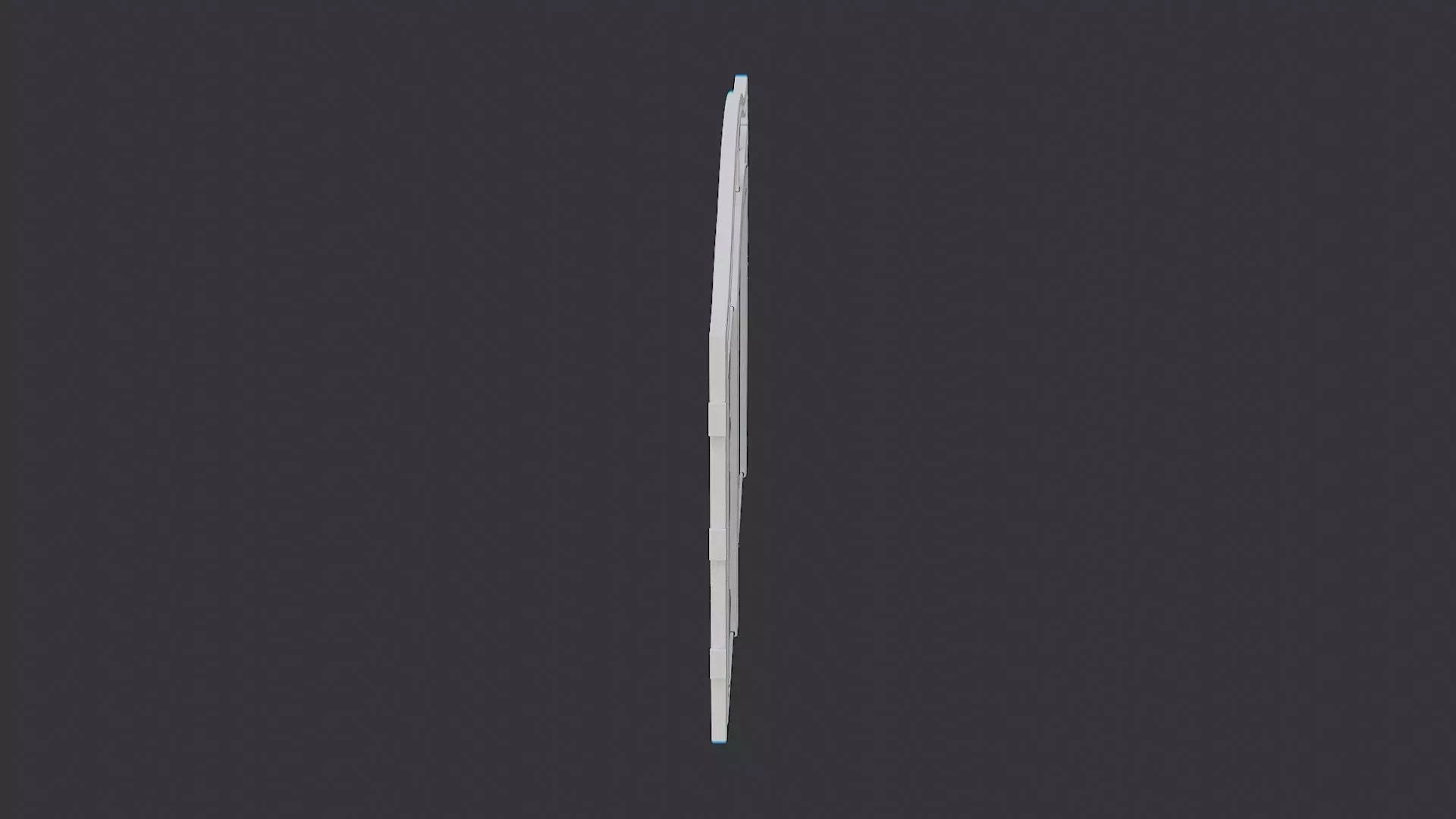 Ornate Church Gate with sliding iron doors Low-poly 3D model_3