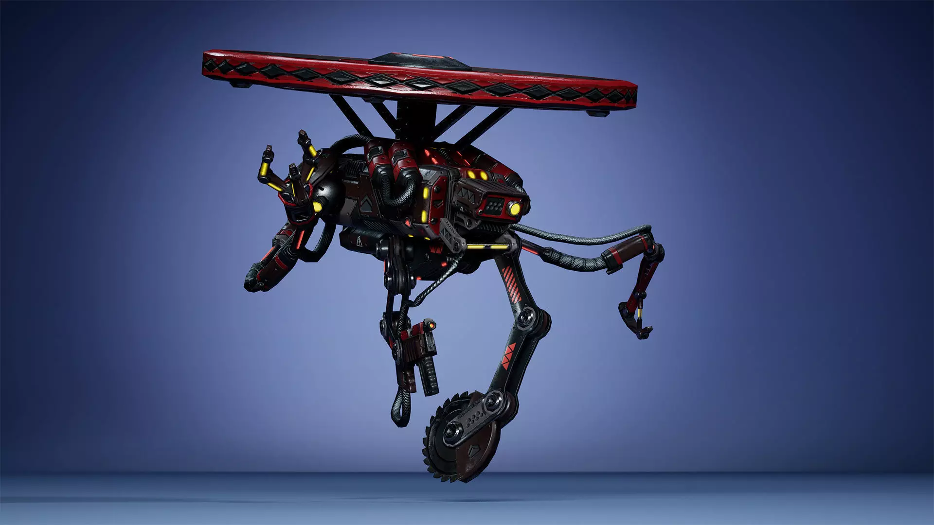 Sci-Fi Drone 03 Low-poly 3D model_18