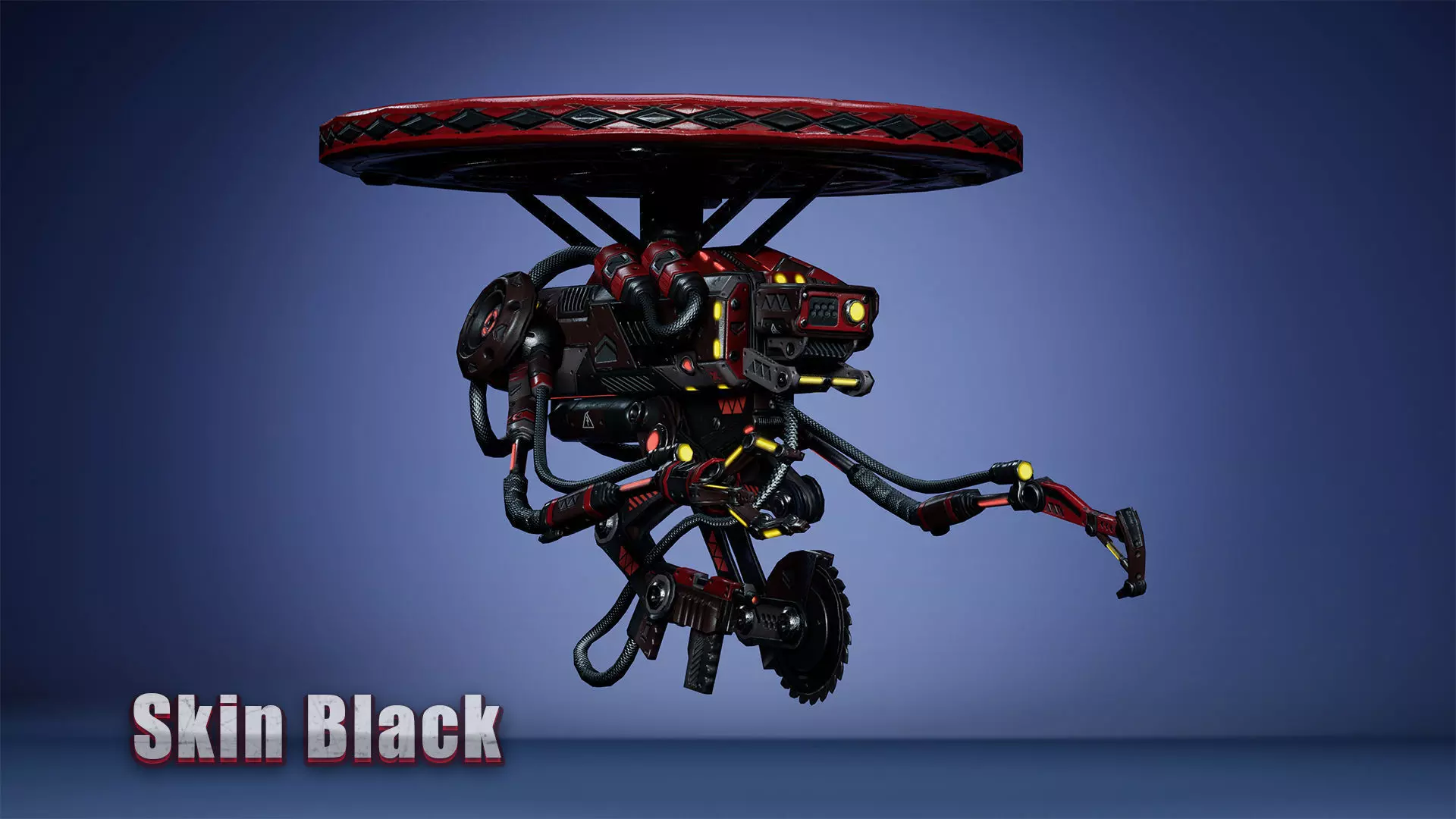 Sci-Fi Drone 03 Low-poly 3D model_6