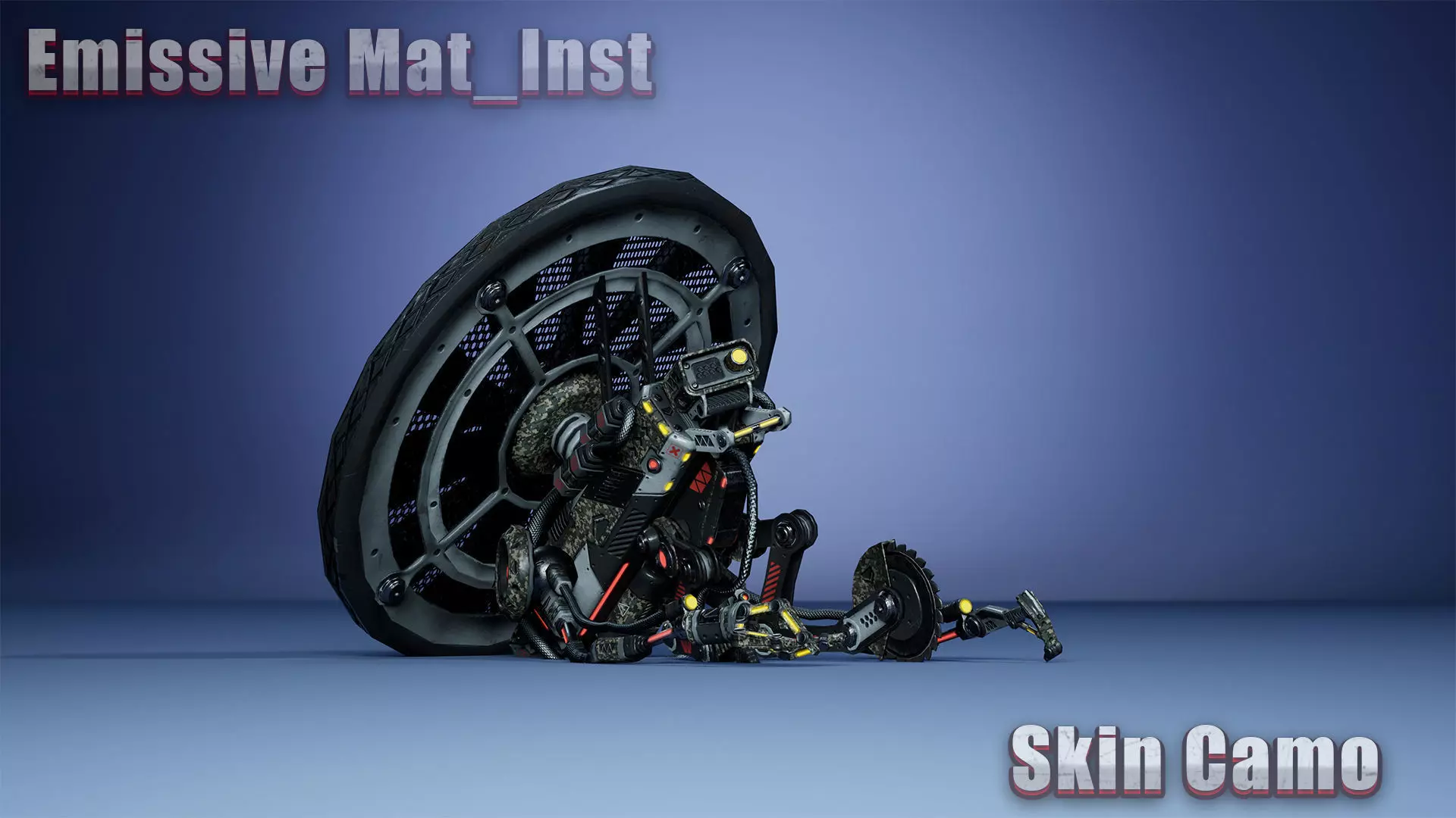 Sci-Fi Drone 03 Low-poly 3D model_5