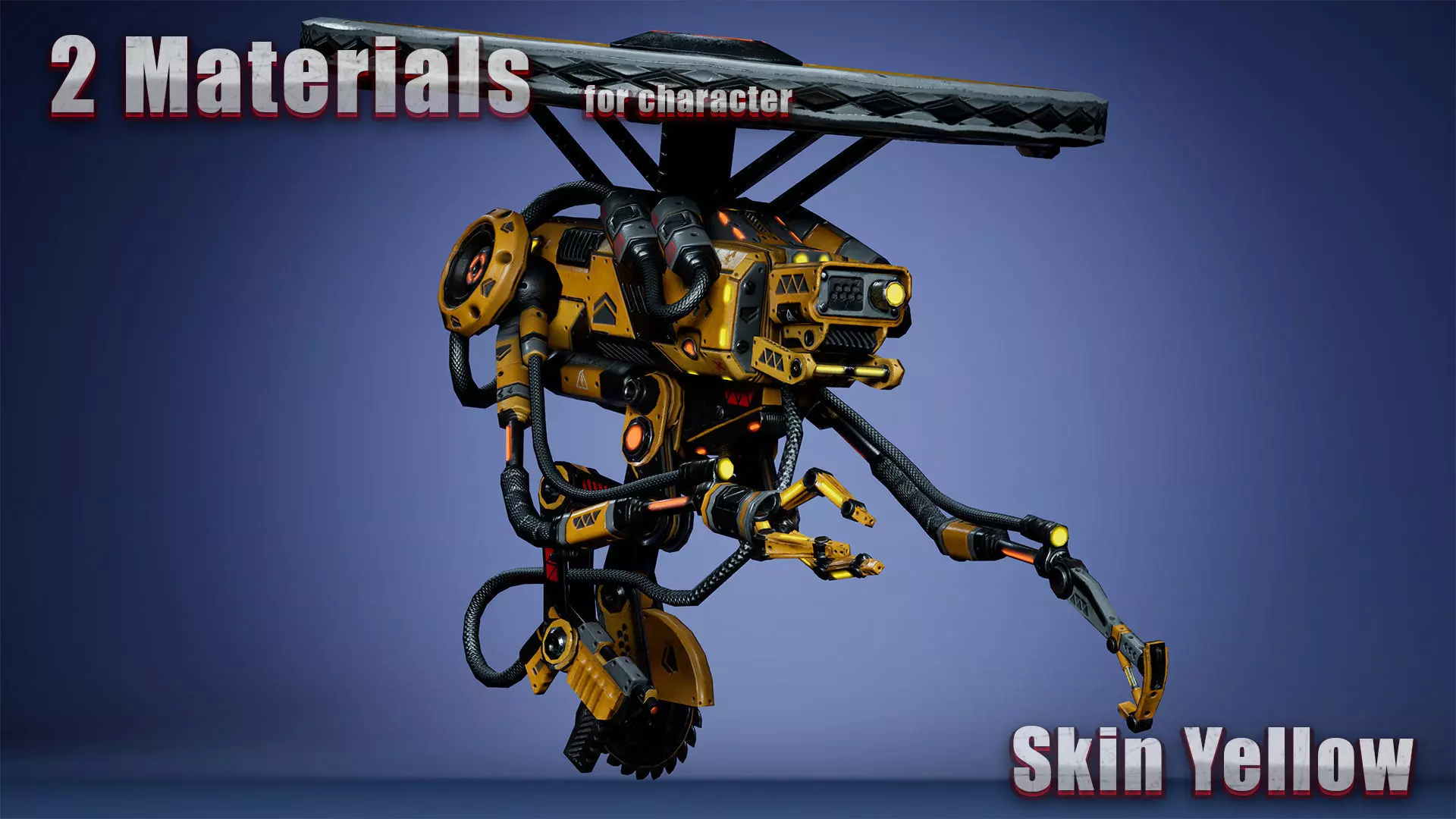 Sci-Fi Drone 03 Low-poly 3D model_3