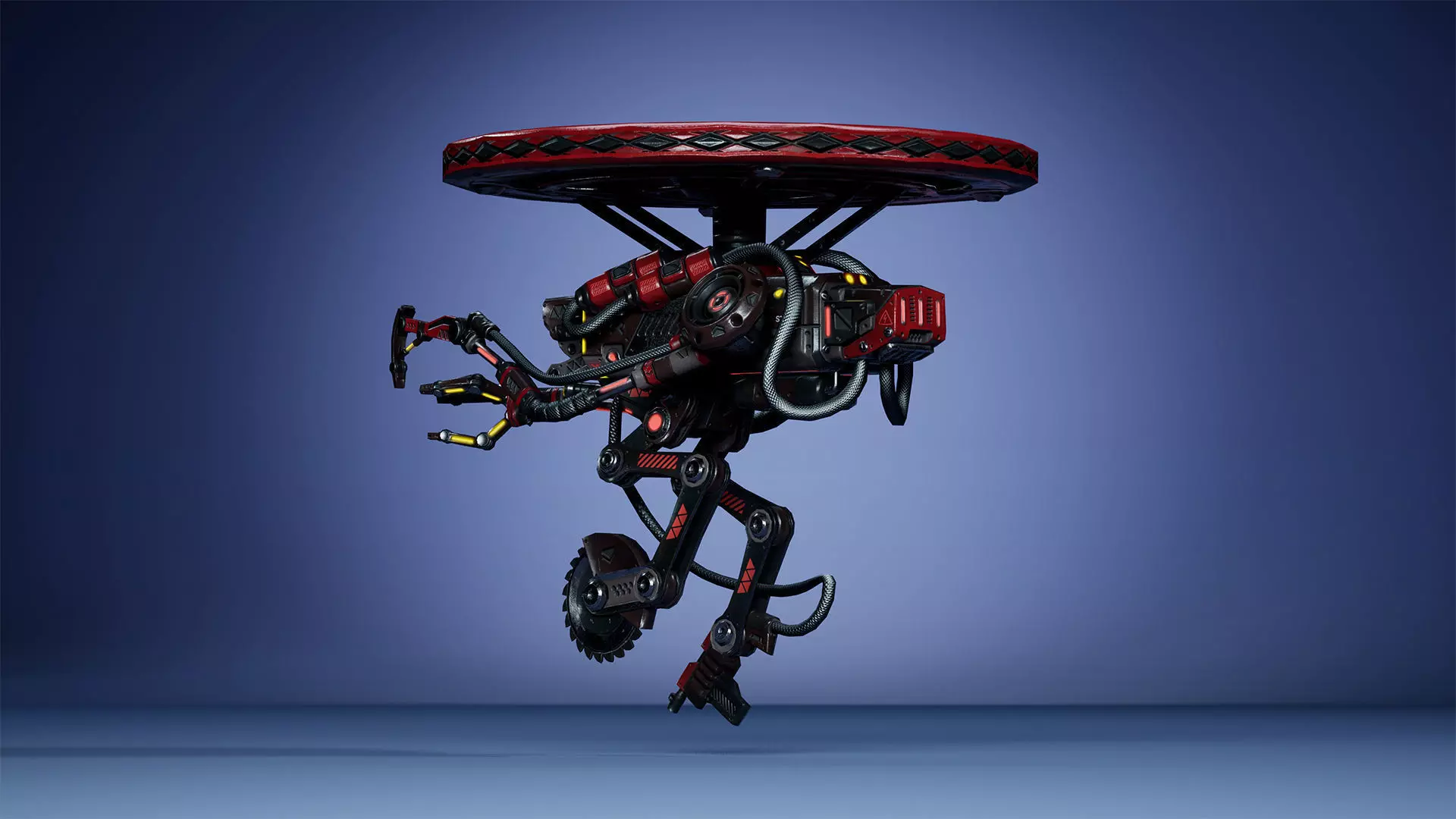 Sci-Fi Drone 03 Low-poly 3D model_10