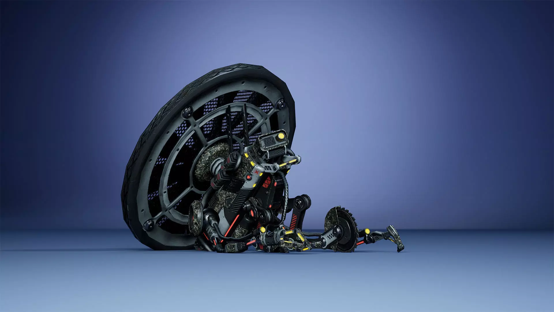 Sci-Fi Drone 03 Low-poly 3D model_16