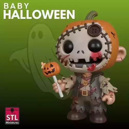 Baby Halloween STL Spooky Cute 3D Model