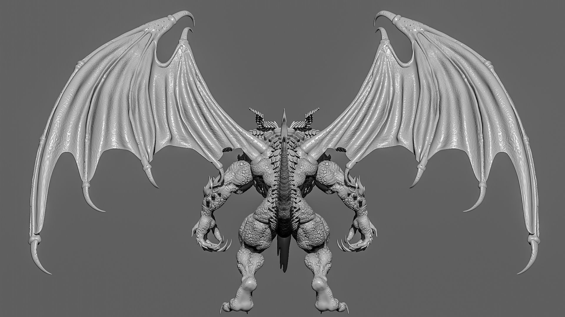 Demon Creature Zbrush 3D model_4