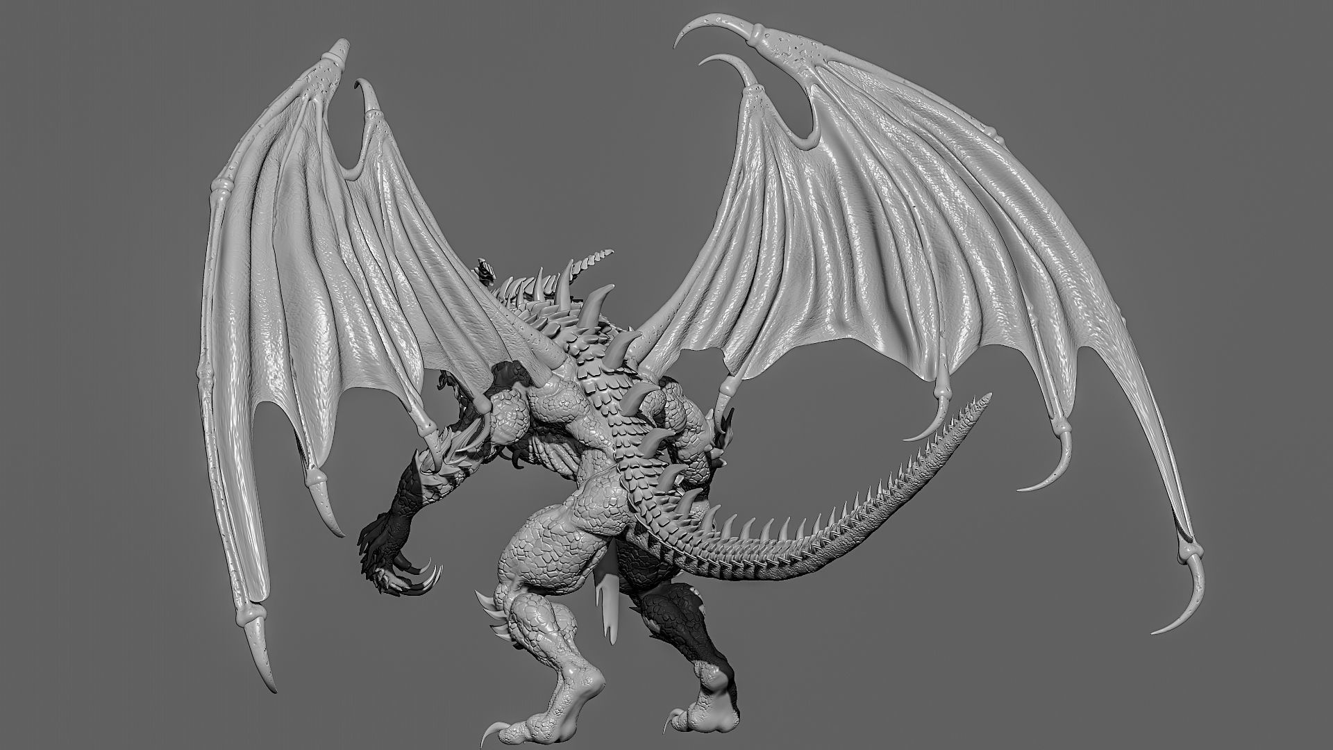 Demon Creature Zbrush 3D model_5