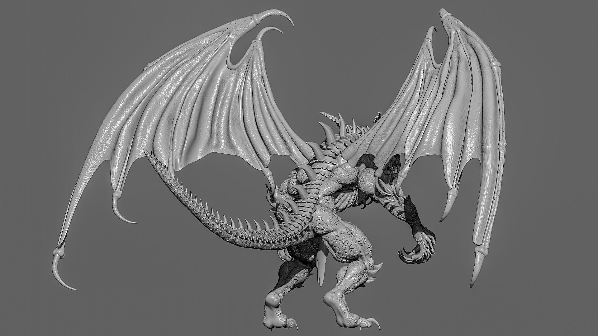 Demon Creature Zbrush 3D model_3