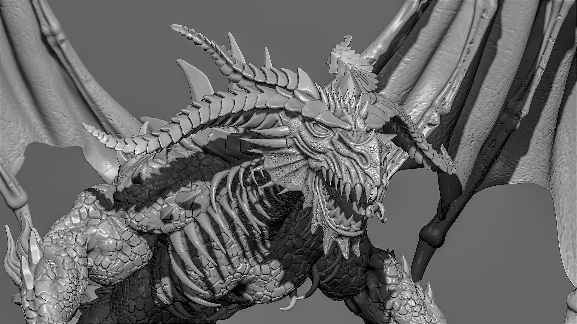 Demon Creature Zbrush 3D model_6