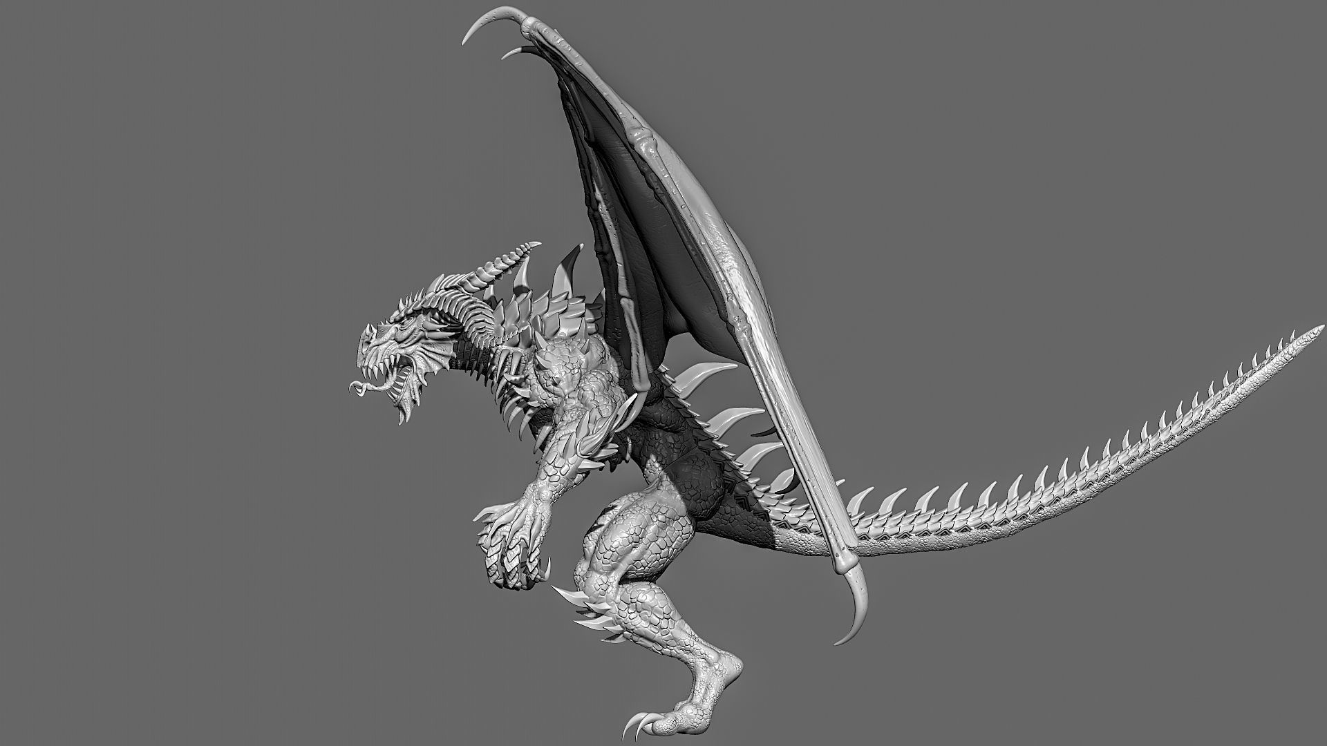 Demon Creature Zbrush 3D model_2