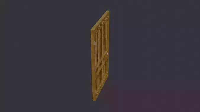 Black Wooden Gate Door Bank Exterior