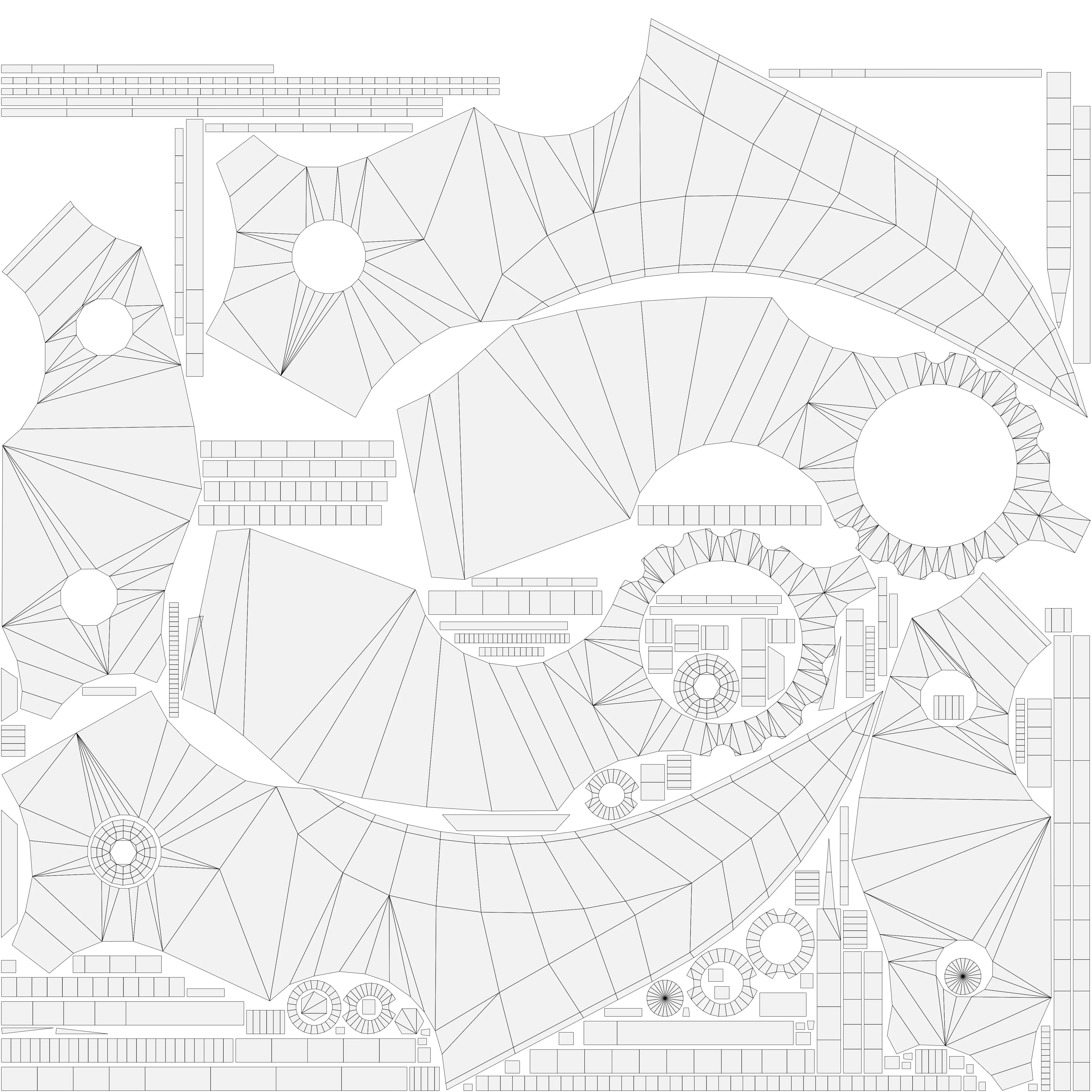 Karambit Knife Low-poly 3D model_7